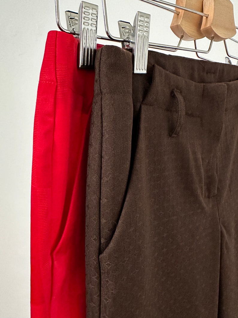Brown Wool Flared Bell Bottom Pants for Women | Versatile Day-to-Evening Style | Perfect Gift for Dancing Enthusiasts