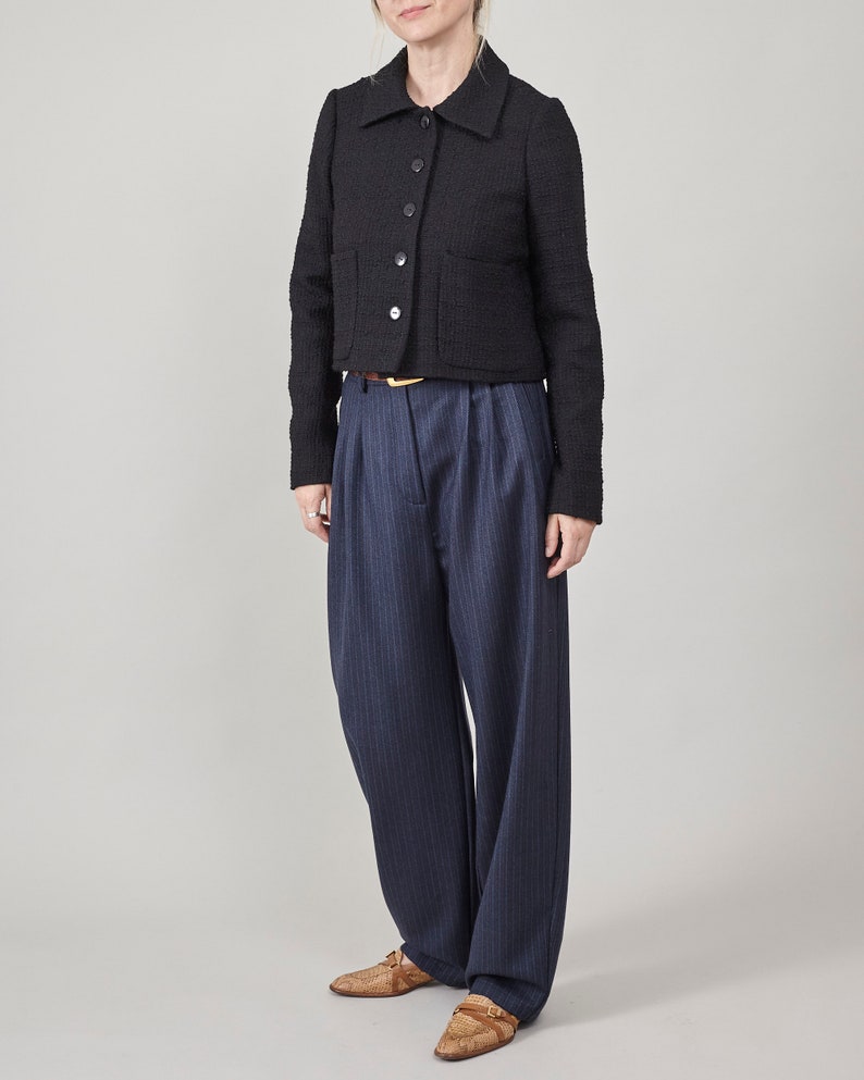 Handmade 100% Wool Trousers for Women - Mid-Rise, Roomy Crotch, Ideal for Spring/Fall/Winter, Perfect for Office & Urban Style, Color Option