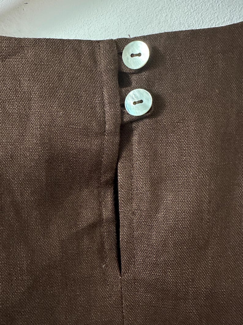 Brown Linen Top for Summer | Minimalist Short Sleeve Blouse | Chic Linen T-Shirts in Neutral Shades for Capsule Wardrobes