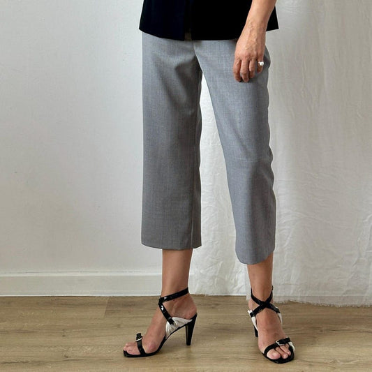 100% Wool Capri Pants – Straight Leg, Mid-Rise by Fine Thee, product image 1
