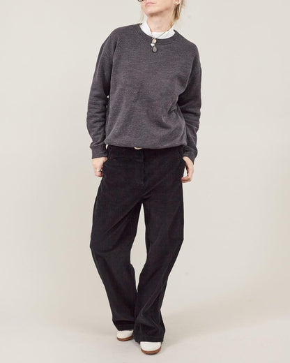 Black Cotton Corduroy Pants – Relaxed Bootcut by Fine Thee, product image 7