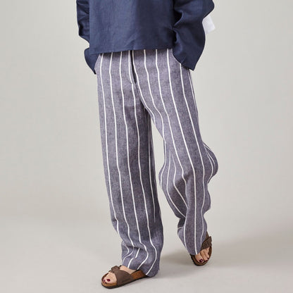 Linen Wide-Leg Pants – Relaxed Mid-Rise by Fine Thee, product image 1