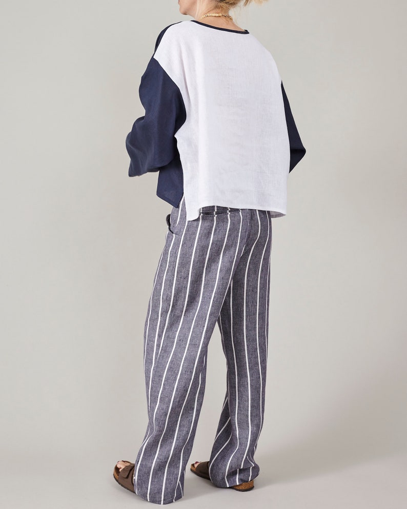 Linen Wide-Leg Pants – Relaxed Mid-Rise by Fine Thee, product image 6