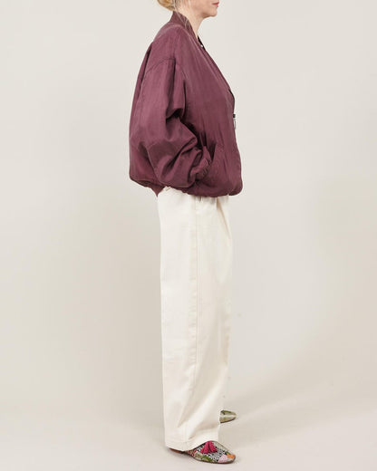 Off-White Cotton Wide-Leg Pants – High-Waisted by Fine Thee, product image 7