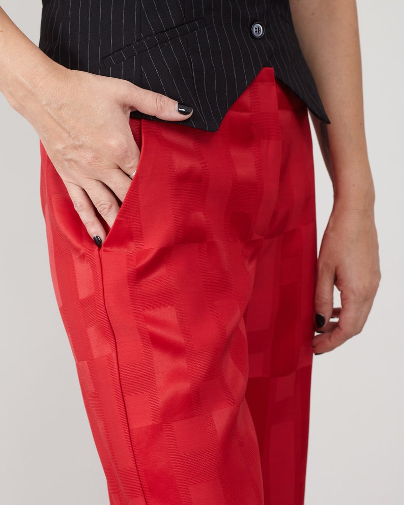 Wool and Silk Flared Pants – Low-Rise Bell Bottom by Fine Thee, product image 3