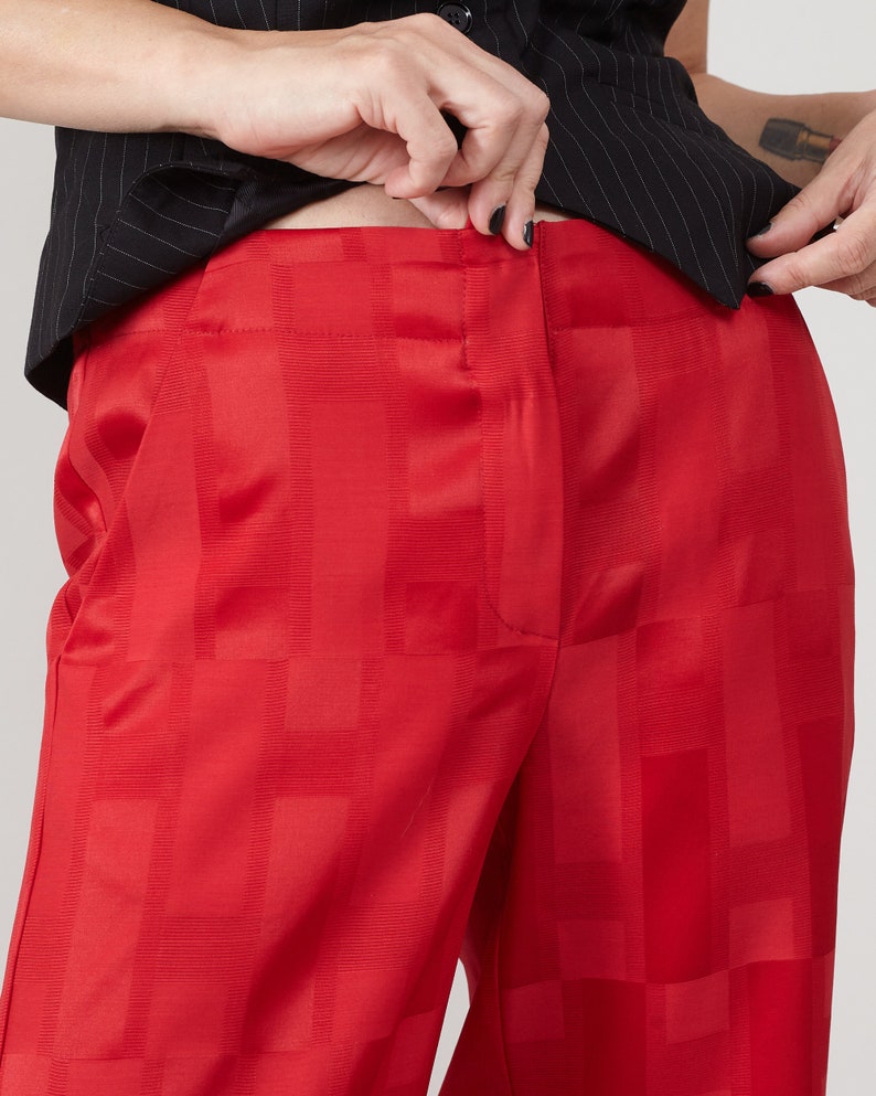 Wool and Silk Flared Pants – Low-Rise Bell Bottom by Fine Thee, product image 5