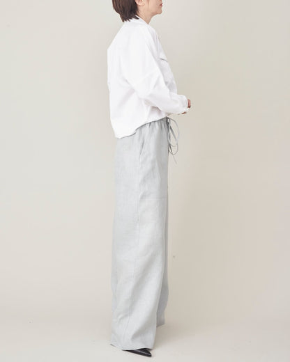 Handmade White Shirt for Weekend and Office Outfits, Women's Crisp Cotton Minimalist Button Up Blouse with Relaxed Fit and Batwing Sleeves