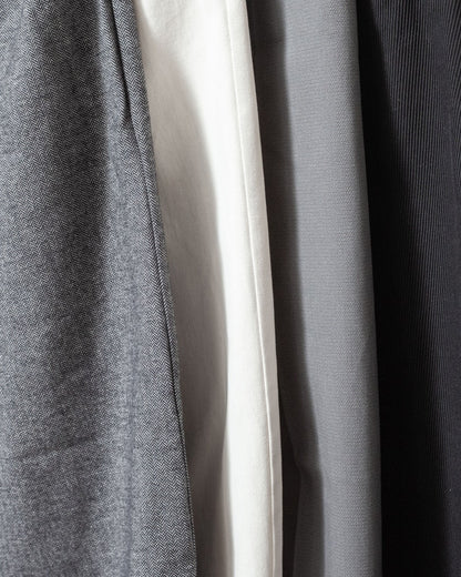Handmade Wide Leg Pants for Women, Custom Tailored Trousers with High Rise and Pleats, Grey Herringbone Print Soft Cotton Spring Fall Pants