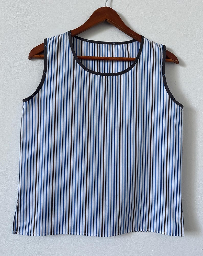 Top Skirt Summer Set – Lightweight Cotton Co-ords – Striped Tank Top and Polka Dot Midi Skirt Casual Outfit for Women