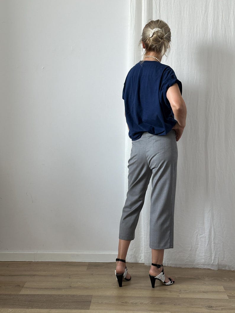 100% Wool Capri Pants for Women – Chic Office Pants for Summer, Spring and Fall