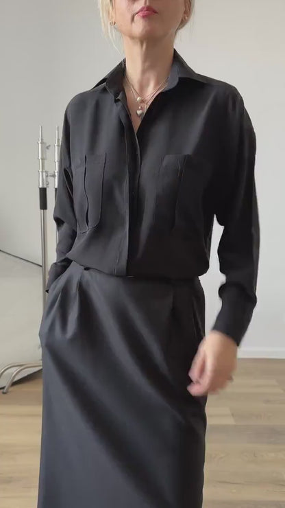Effortlessly Chic Silk Blouse - Stylish Gift for Her