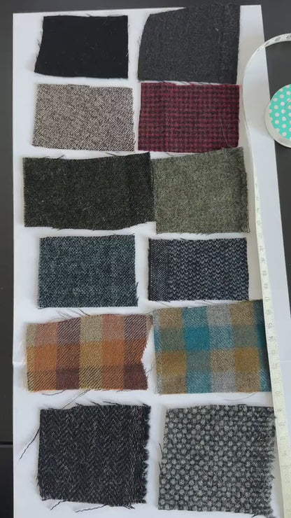 Handmade 100% Wool Pants for Women, Pleated High Waist Design, Best for Winter, Spring and Fall, Cropped Tapered Cut, Fully Lined FTN1_51WOL